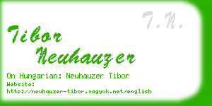 tibor neuhauzer business card